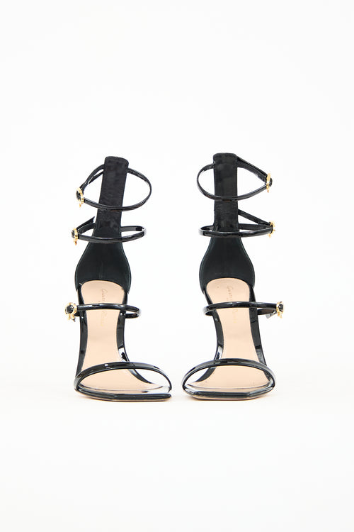 Gianvito Rossi Leather Ribbon Uptown Heel