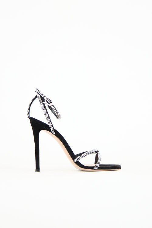 Gianvito Rossi Crystal Embellished Heel