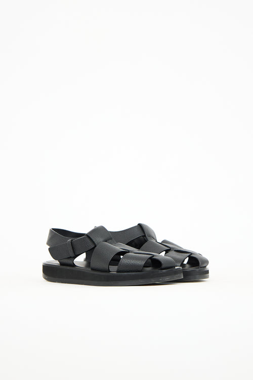 The Row Leather Fisherman Sandal