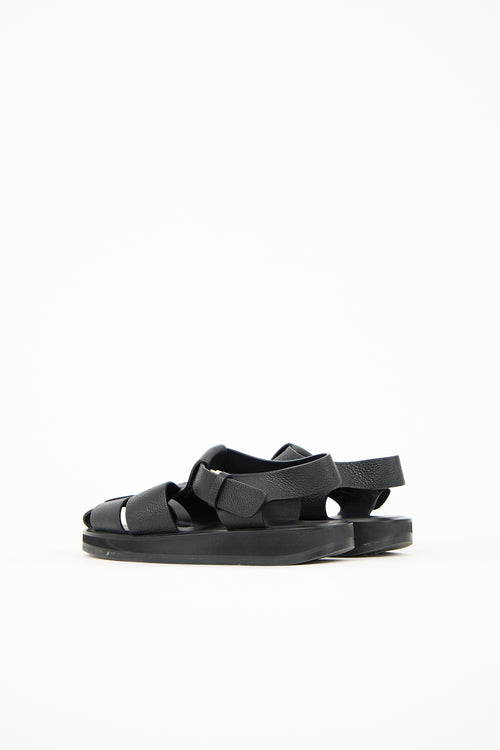 The Row Leather Fisherman Sandal