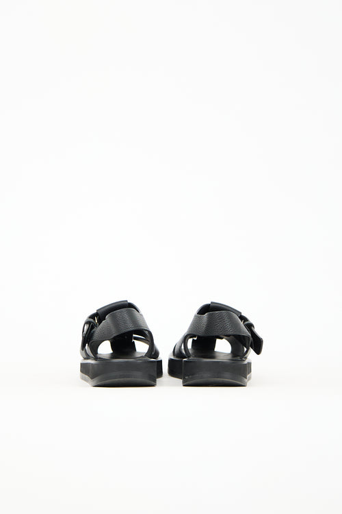 The Row Leather Fisherman Sandal