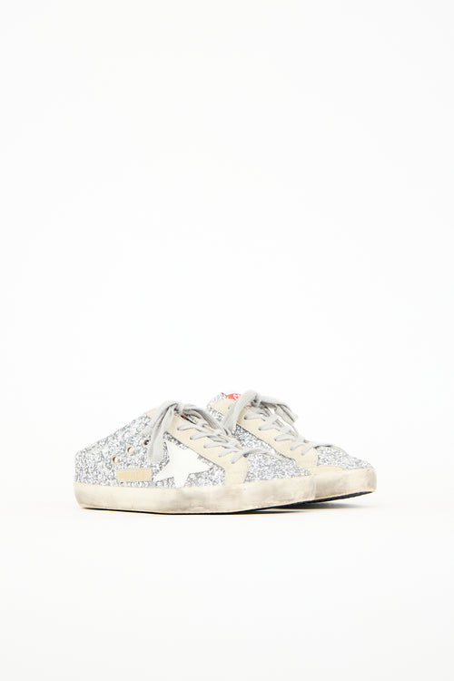 Golden Goose Glitter Superstar Sabot Mule