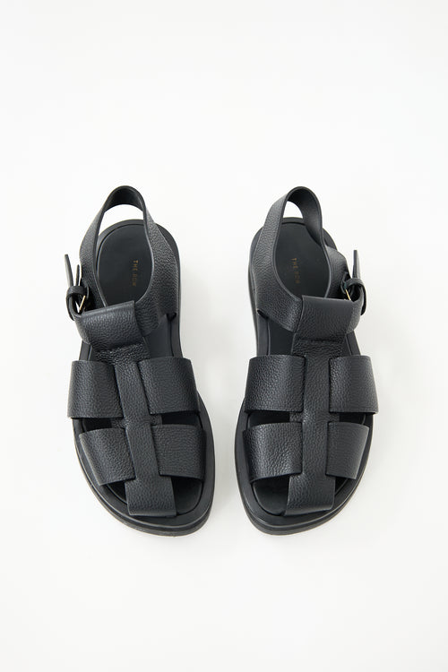 The Row Leather Fisherman Sandal