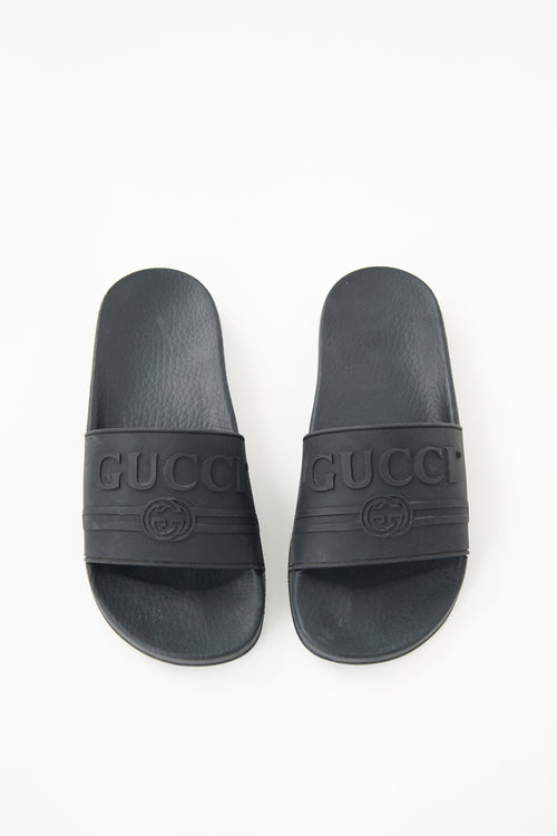 Gucci Rubber GG Slide