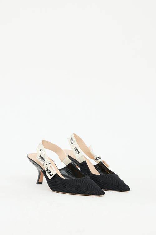 Dior Black 
White J
Adior Slingback Heel