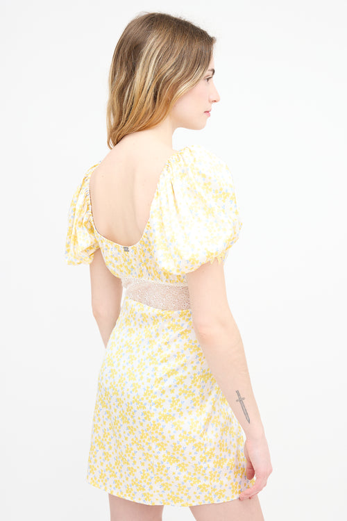 For Love 
Lemons Satin Daffodil Mini Dress