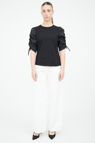 Frame Black Puff Sleeve Top