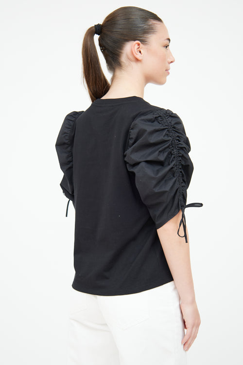 Frame Black Puff Sleeve Top