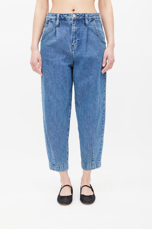 Frame Medium Wash Balloon Campus Jeans