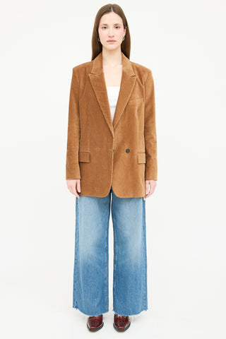 Frame Corduroy Double Breasted Blazer