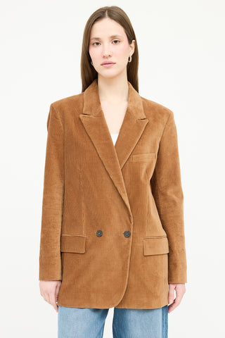 Frame Corduroy Double Breasted Blazer