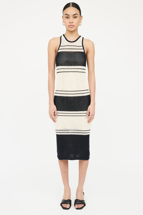 Frame Knit Stripe Sleeveless Dress