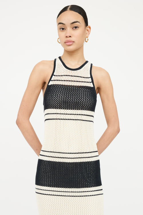 Frame Knit Stripe Sleeveless Dress