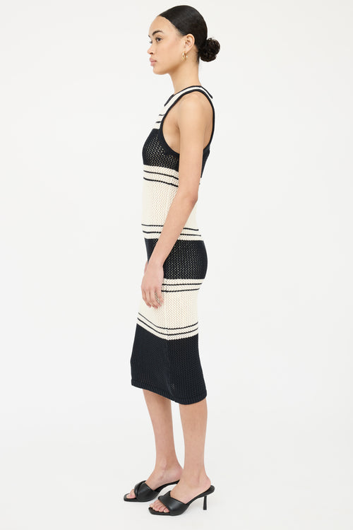 Frame Knit Stripe Sleeveless Dress