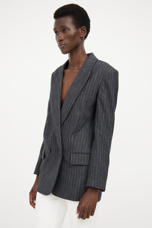 Frame Grey Pinstripe Blazer