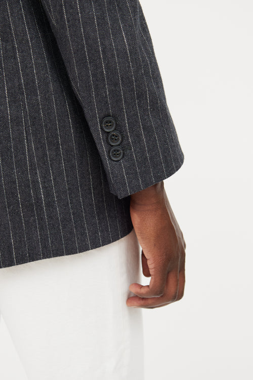 Frame Grey Pinstripe Blazer