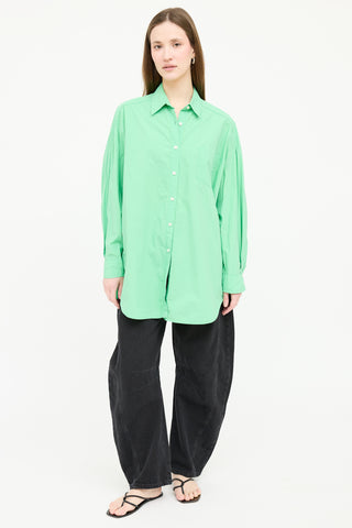 The Frankie Shop Poplin Button Up Shirt