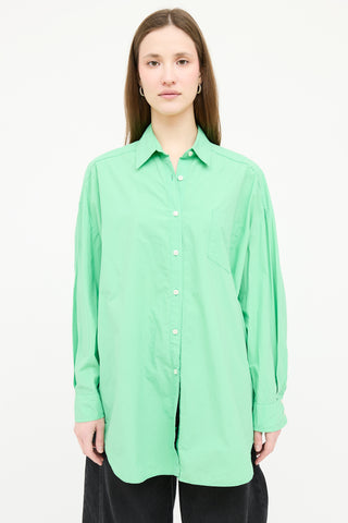 The Frankie Shop Poplin Button Up Shirt