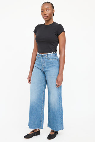 Frame Medium Wash Le Low Baggy Wide Leg Jean