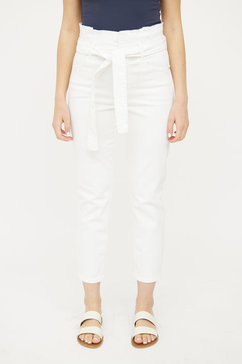 Frame White High Waist Jeans