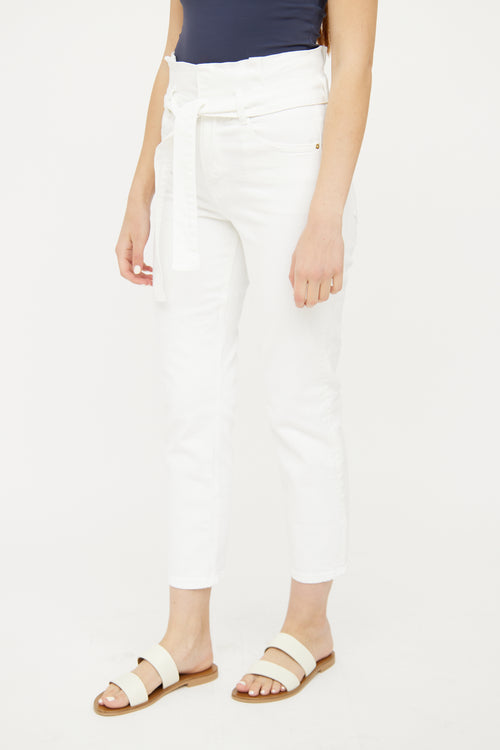 Frame White High Waist Jeans