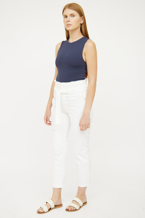 Frame White High Waist Jeans