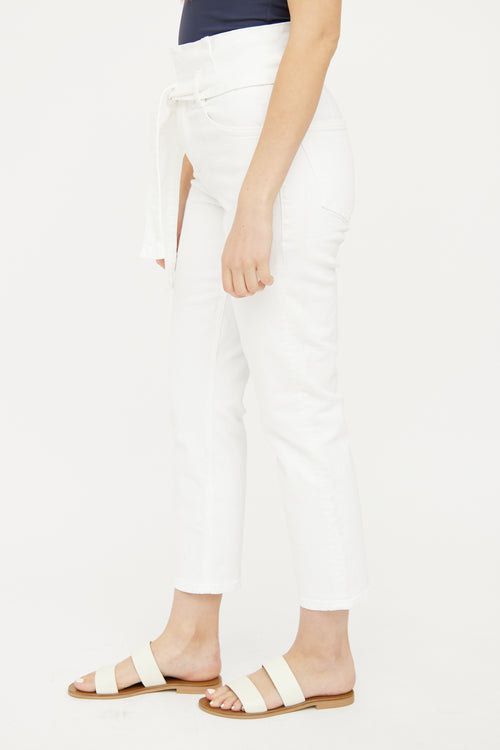 Frame White High Waist Jeans