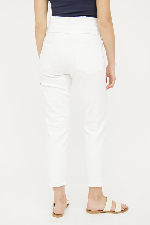 Frame White High Waist Jeans