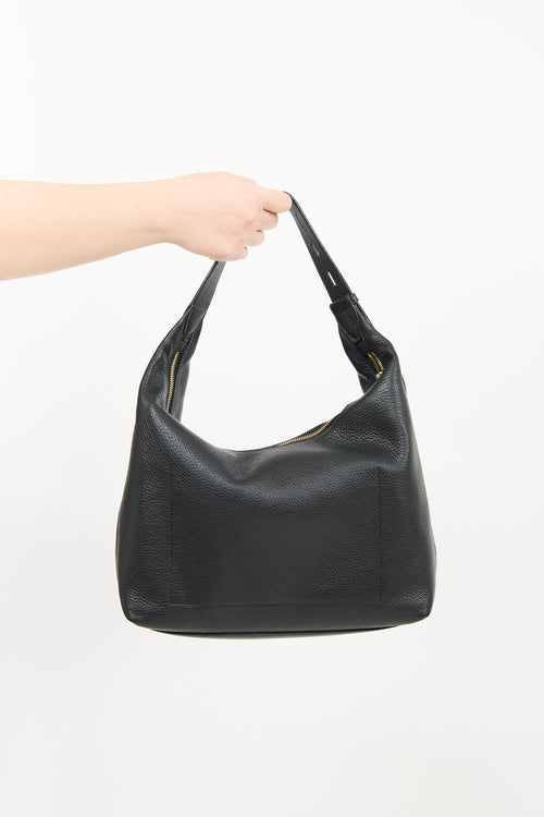 Furla Black Leather Shoulder Bag