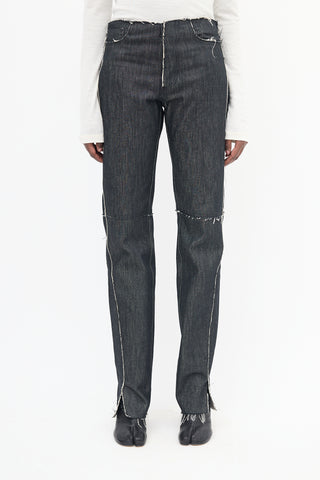 Gabriela Coll Garments Raw Denim No. 155 Distressed Jeans