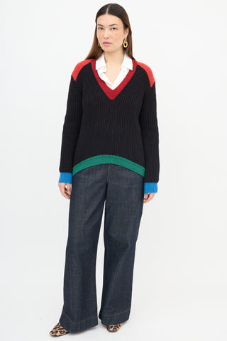 Givenchy Wool Colour Block Sweater