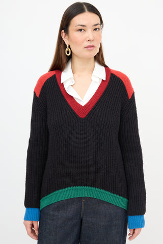 Givenchy Wool Colour Block Sweater