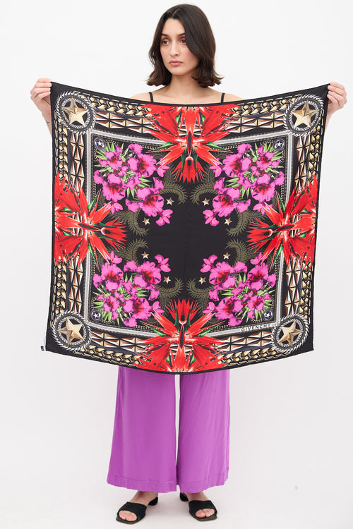 Givenchy Birds of Paradise Silk Scarf