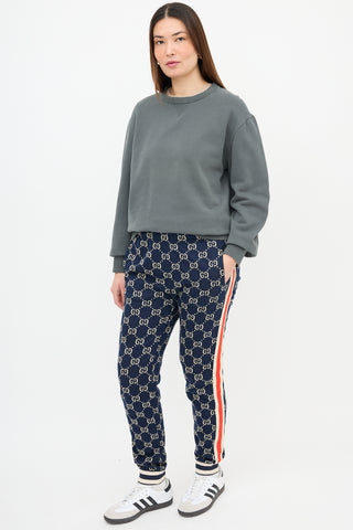 Gucci Webbed Trim GG Track Pant