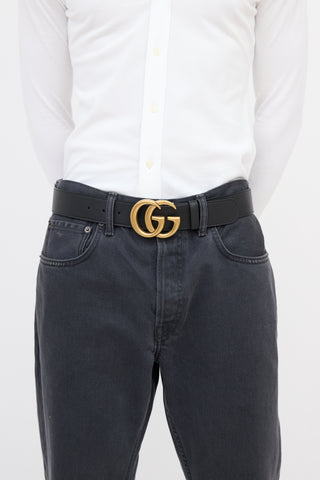 Gucci Leather GG Marmont Belt