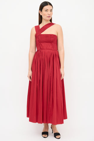 Gabriela Hearst Pleated Midi Dress