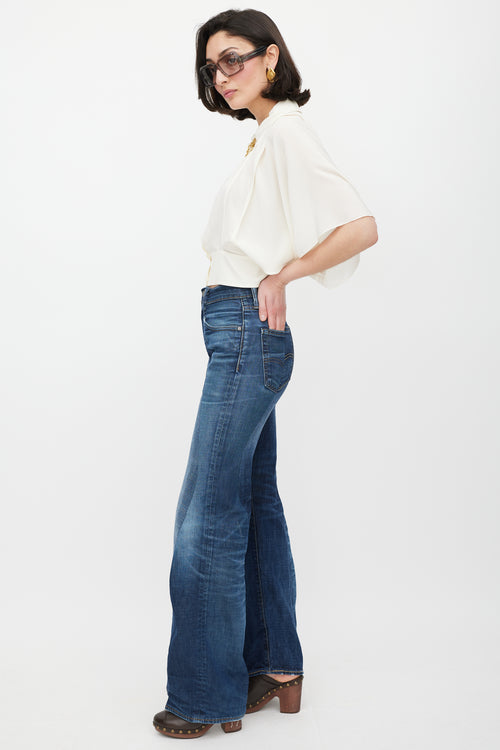 Gabriela Hearst X E.L.V. Denim Blue Foster Reconstructed Jeans