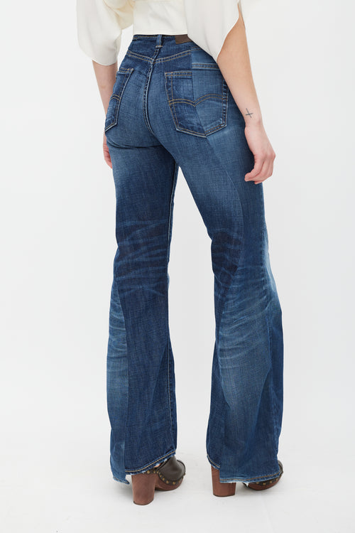 Gabriela Hearst X E.L.V. Denim Blue Foster Reconstructed Jeans