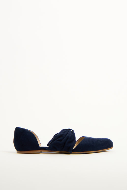 Gabriela Hearst Navy Suede D
Orsay Minerva Flat