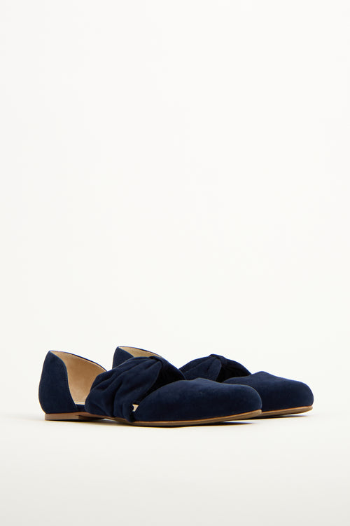 Gabriela Hearst Navy Suede D
Orsay Minerva Flat