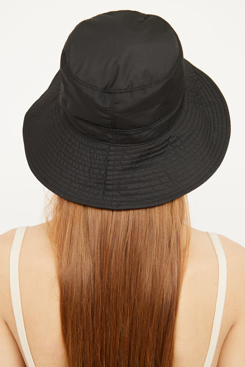 Ganni Black Tech Bucket Hat