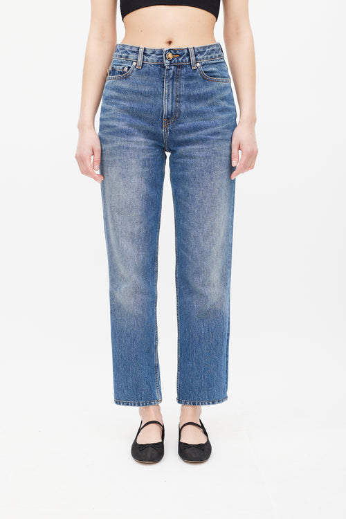 Ganni Medium Wash High Waisted Jeans