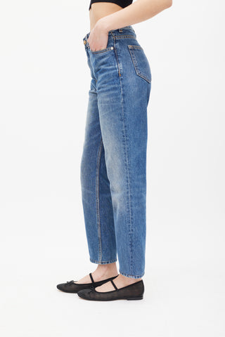 Ganni Medium Wash High Waisted Jeans