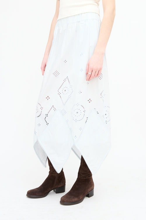 Ganni Broderie Anglaise Skirt