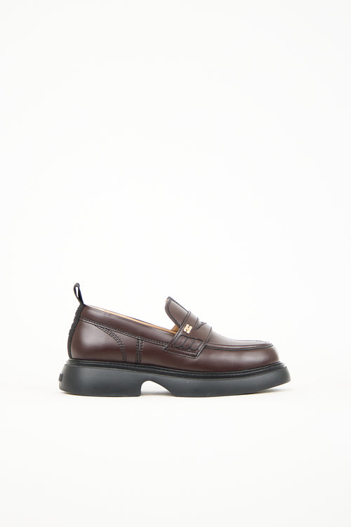 Ganni Brown Everyday Loafer