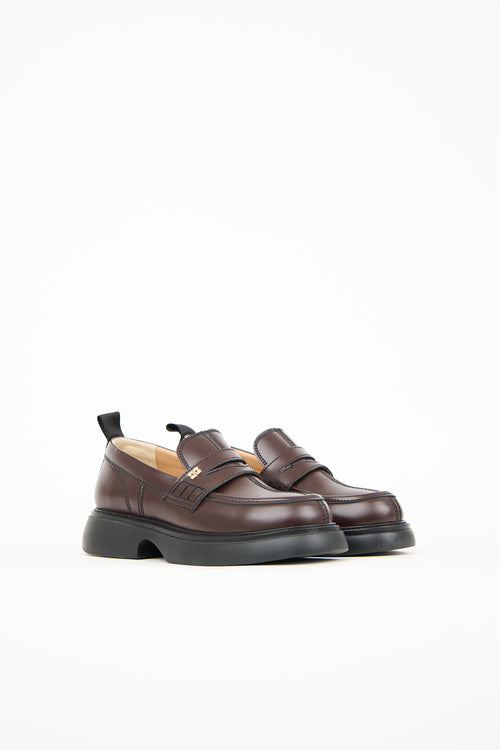 Ganni Brown Everyday Loafer