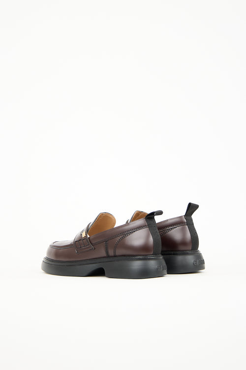 Ganni Brown Everyday Loafer