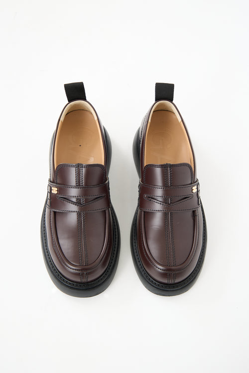 Ganni Brown Everyday Loafer