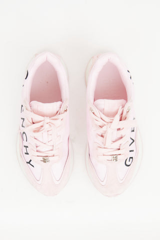 Givenchy Pink 
Black GIV Platform Sneaker