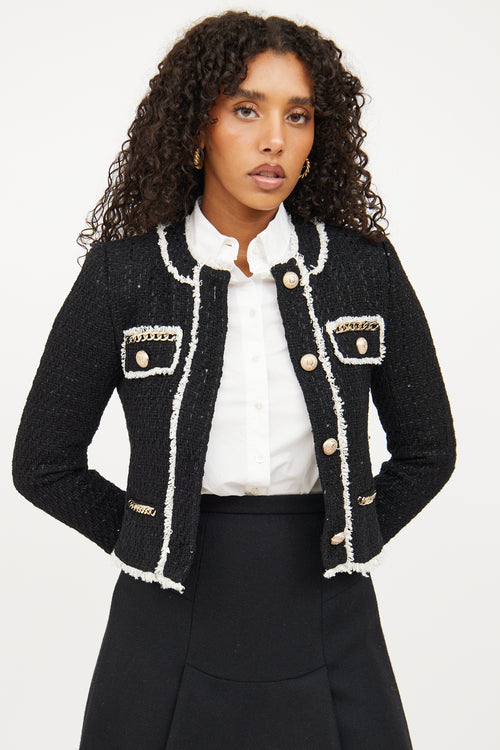 Generation Love Black 
White Tweed Jacket